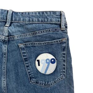 Lucky Brand Bridgette Skinny Jeans Embroidered 1990 Retro Patch